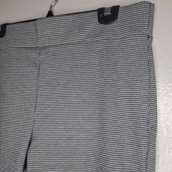 LOFT Black White Houndstooth Leggings Ponte Pants Pull-on Elastic Waist PXL Cop - Picture 6 of 15